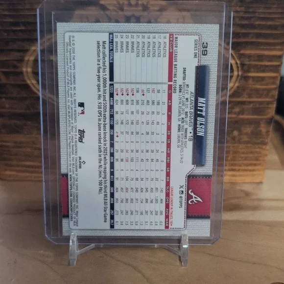 2026 Topps Matt Olson 75th Anniversary Diamante Braves - Picture 3 of 3